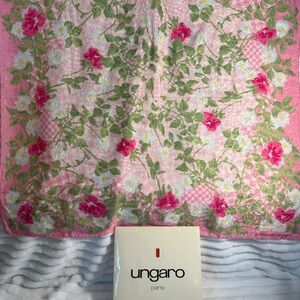 Emanuel Ungaro Pink Silk Scarf